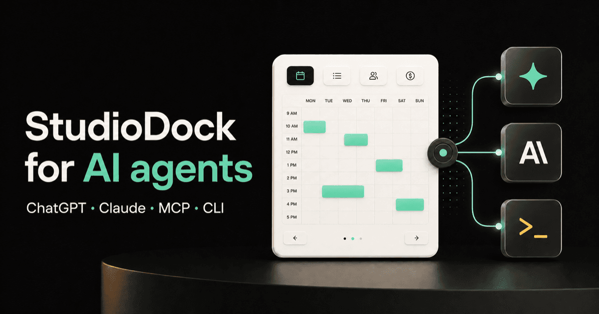 How to Connect Your Studio Booking System to ChatGPT, Claude, and MCP Agents