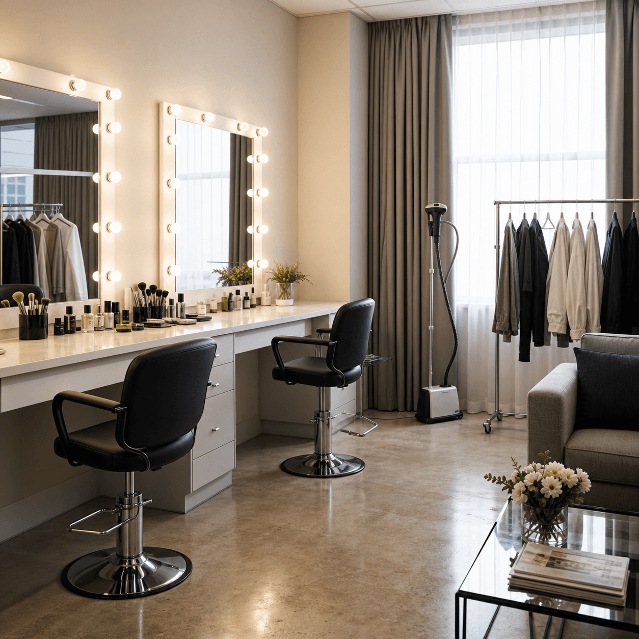 Prep & Makeup Zone